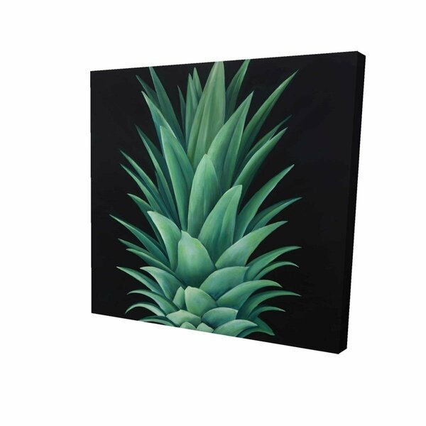 Begin Home Decor 16 x 16 in. Pineapple Leaves-Print on Canvas 2080-1616-GA104